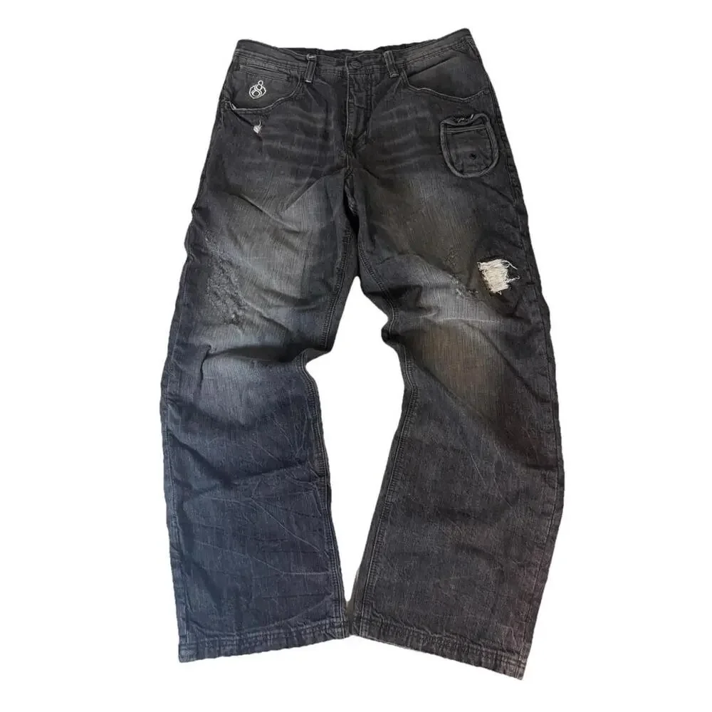 Vintage Y2K Baggy Jeans Eight 732 Jeezy‎ Hip hop Grunge Big Pockets 38x34